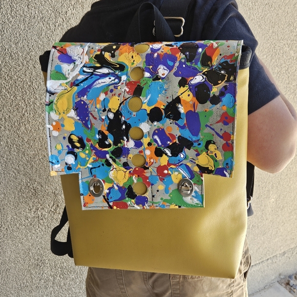 Holly Aiken Jetpack Backpack Paint Splatter - Picture 2 of 5